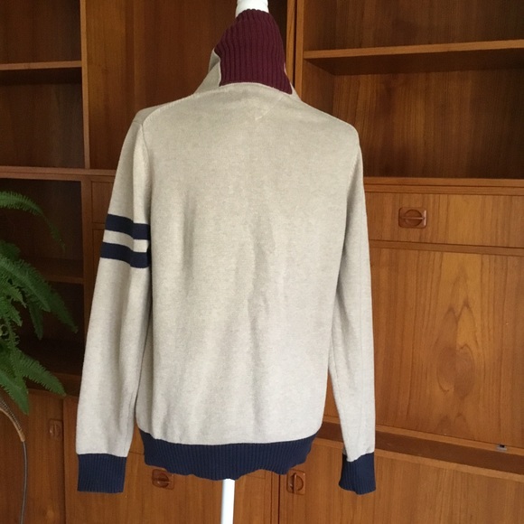 TOMMY HILFIGER LETTERMAN SHAWL COLLAR CARDIGAN - Picture 3 of 9